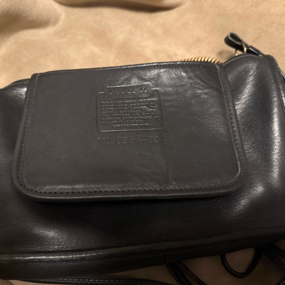 Vintage Coach Basic Bag Black Talon Zipper - Picture 9 of 10